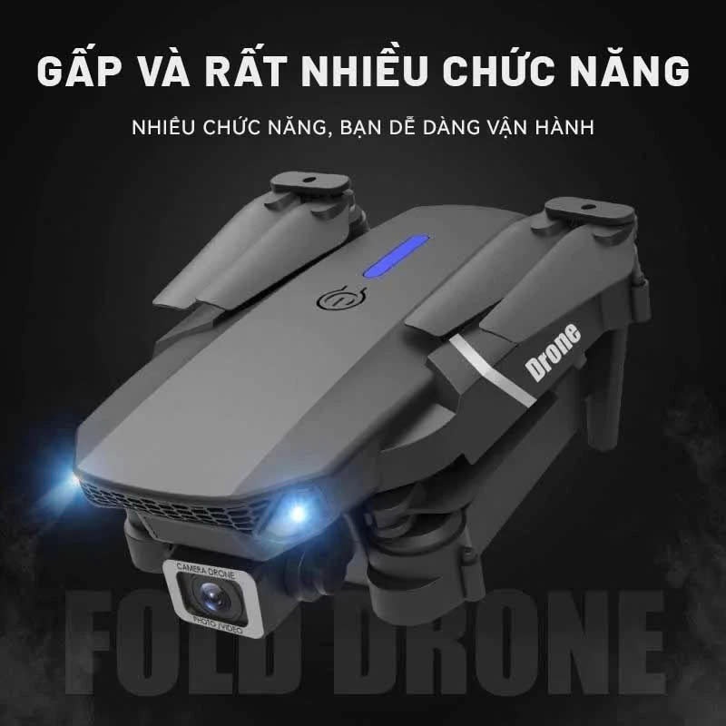 Flycam E88 Pro, Phiên bản mới nhất 2026, Flycam dưới 250g, Pin trâu, Bay ổn định, Flycam | BigBuy360 - bigbuy360.vn