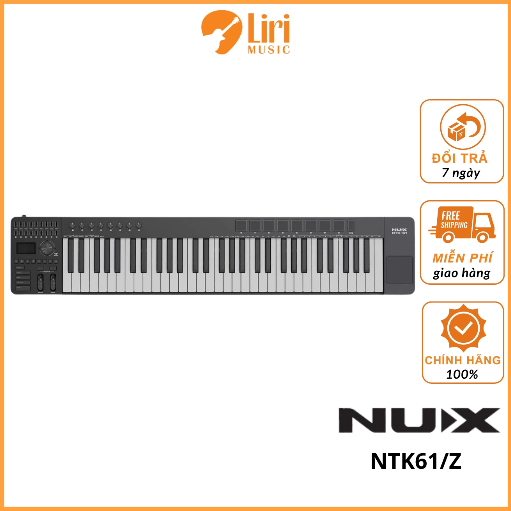[Sale 10%] MIDI Keyboard Controller NUX NTK61/Z Chính Hãng| LiRi Music
