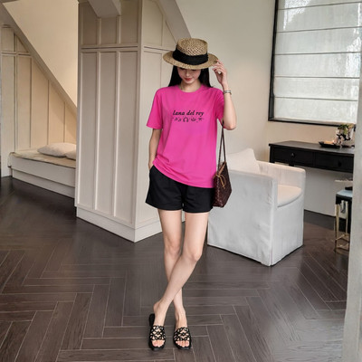 Bộ quần áo thun nữ dáng rộng NB25 in hình chất liệu cotton Loza BP691
