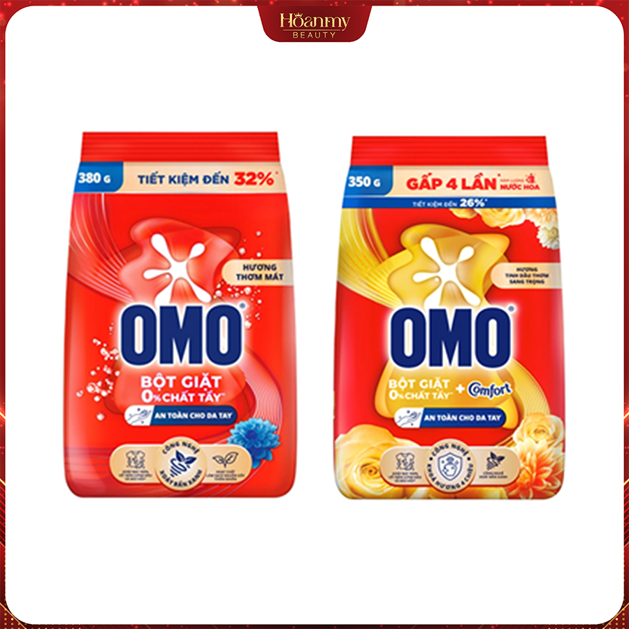 Bột giặt OMO công nghệ giặt xanh giúp xoáy bay vết bẩn loại bỏ mùi hôi túi…