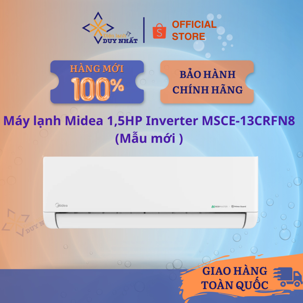 Máy lạnh Midea 1,5HP Inverter MSCE-13CRFN8 (Mẫu mới)