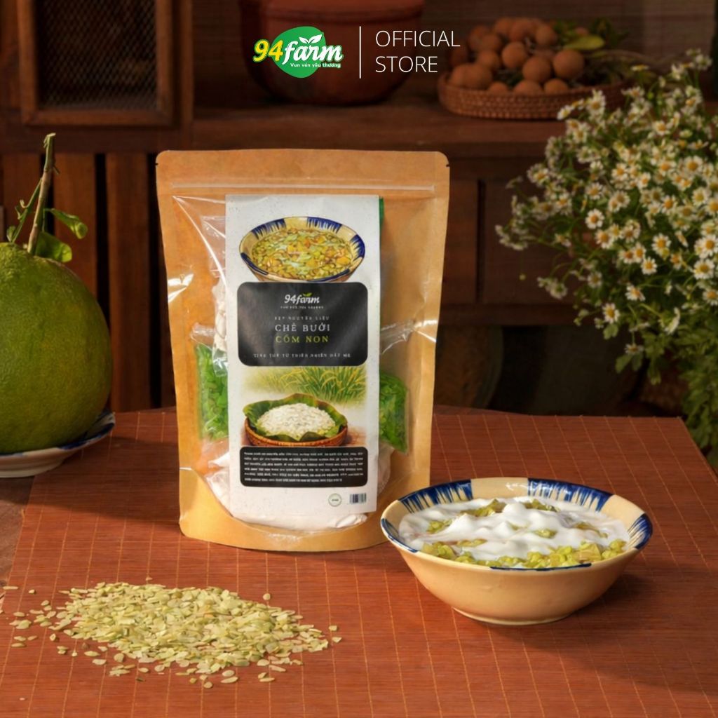 [1 set] Chè Bưởi Cốm non 94farm nấu 10-15 chén