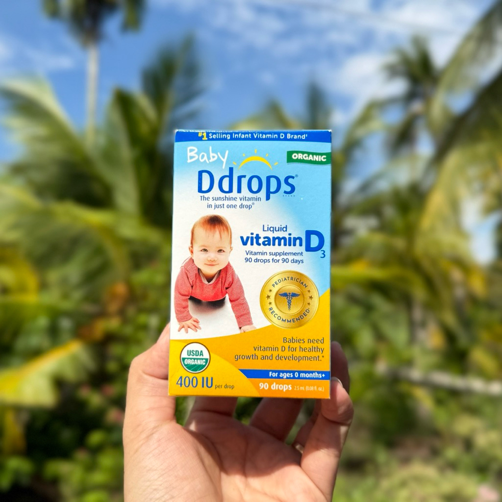 Vitamin D3 cho bé Baby Ddrops Liquid Vitamin D3 400 IU 90 giọt - 1997authentic.