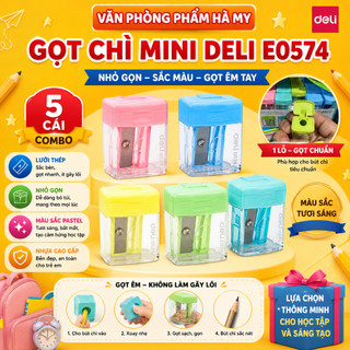 Combo 5 Cái Chuốt Gọt bút chì mini 1 lỗ Deli E0574