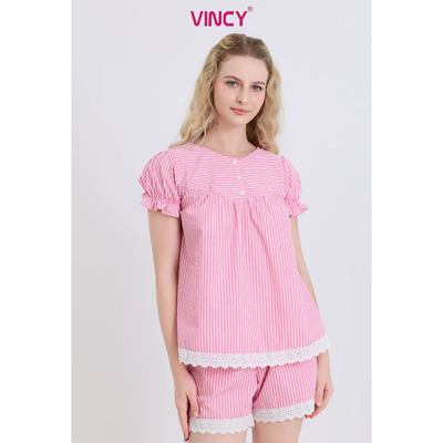 BSK11W5K01-BỘ SHORT KATE VỚI THIẾT KẾ CỔ TRÒN ĐIỂM NHẤN REN NỔI BẬT MANG ĐẾN SỰ TRẺ TRUNG , NĂNG ĐỘNG VÀ THOẢI MÁI KHI M