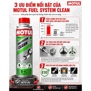 Dung dịch vệ sinh kim phun, buồng đốt MOTUL FUEL SYSTEM CLEAN MOTO 80ML