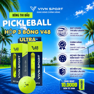 Bóng Pickleball Thi Đấu V48 Ultra Cao Cấp, Bản Nâng Cấp Vượt Trội Cải Tiến Khoảng Cách Lỗ (CHÍNH HÃNG)