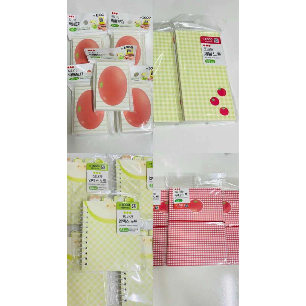 [DAISO HÀN] Văn phòng phẩm Daiso Hàn Fruit Series Cà Chua và Táo 🍅🍏