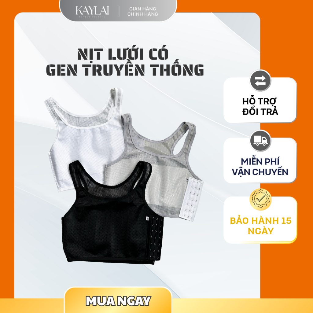 [Áo Nịt Tomboy Ngắn Lưới Mềm, Thoáng Mát Dành Cho Tomboy, Sb và Trans