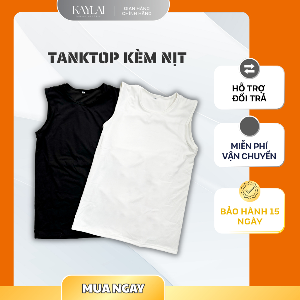 [Áo Nịt Tomboy Tanktop Kèm Nịt Không Lộ Dành Cho Tomboy, Trans Và SB
