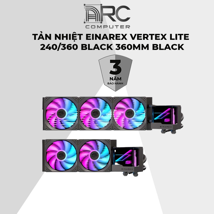 Tản nhiệt nước AIO EINAREX VERTEX Lite 240/360mm Black