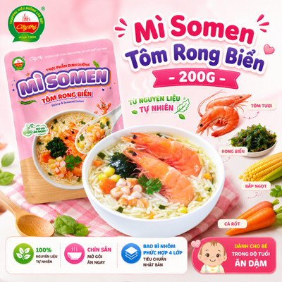 Mì Somen Tôm Rong Biển 200g - Cây Thị