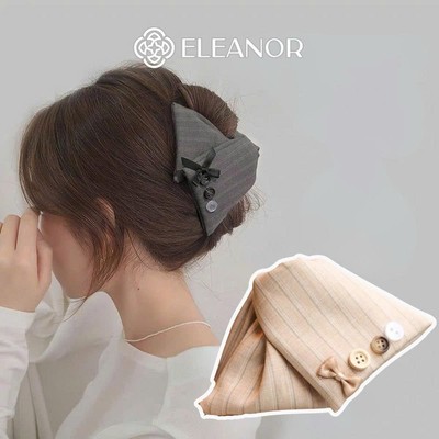 Kẹp tóc nữ Eleanor Accessories càng cua hình tam giác đính nơ phụ kiện tóc kẹp tóc nơ tiểu thư 11974