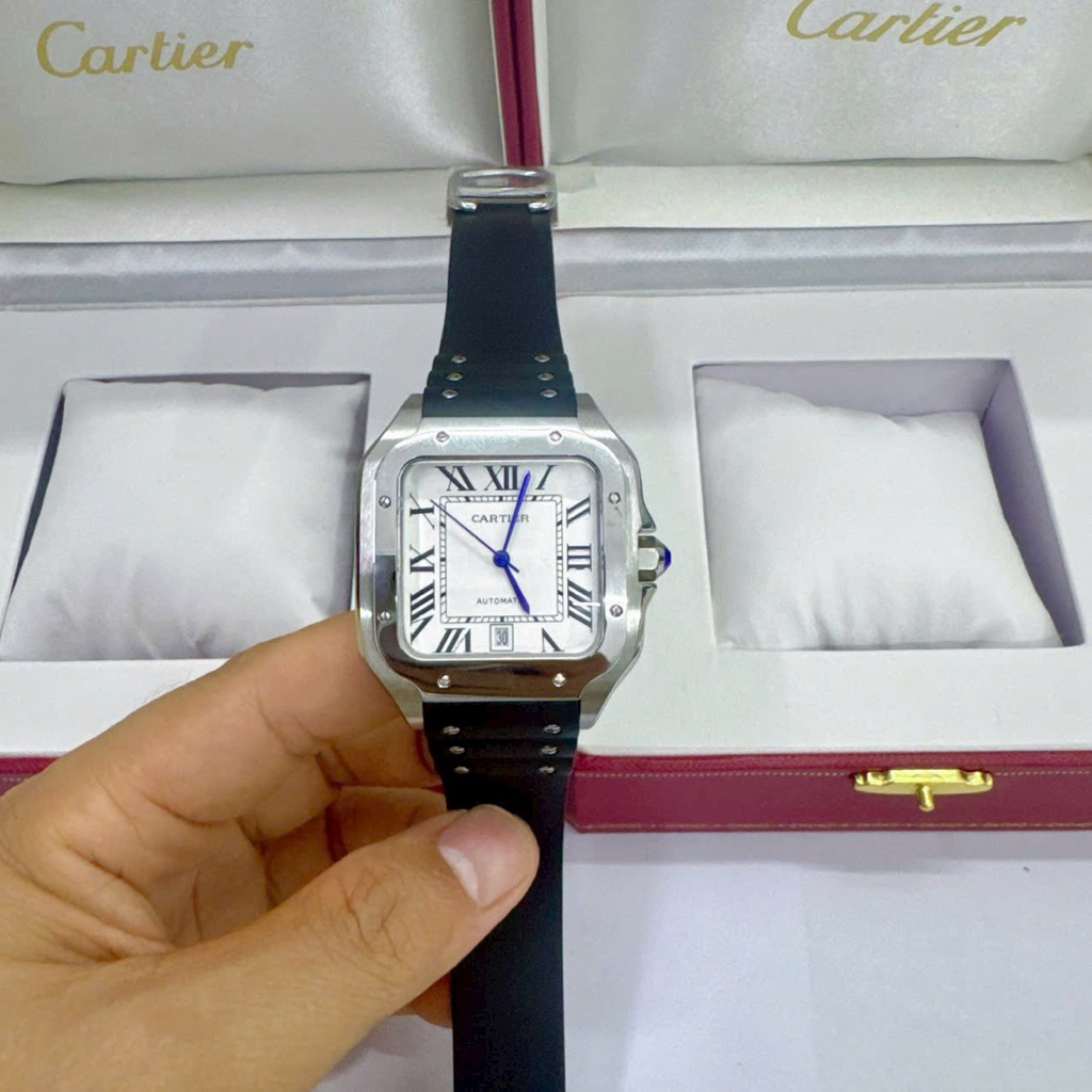 Đồng Hồ Nam 40mm - Catier máy cơ tự động hàng xưởng loại 1 - Bộ máy Nhật bản Bảo Hành 24 tháng