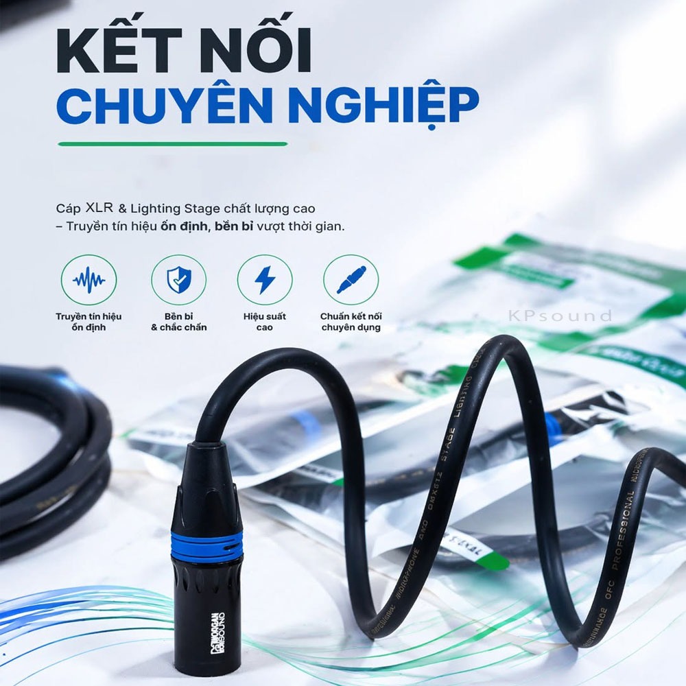 Dây Tín Hiệu Âm Thanh CANON XLR Đực Cái Morgan Sound (1 Sợi)