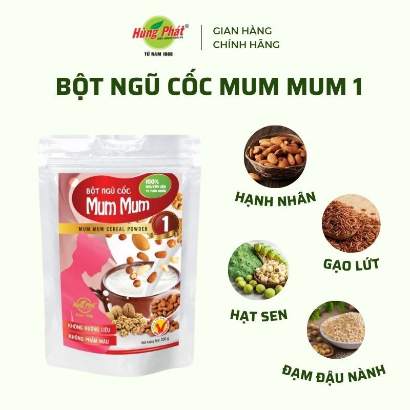 Bột Ngũ Cốc Mum Mum 1 - Thương Hiệu Hùng Phát