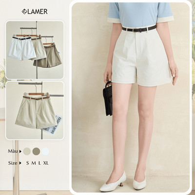 Quần Short Nữ LAMER FASHION Túi Chéo Tặng Kèm Thắt Lưng Trẻ Trung V64S26H001