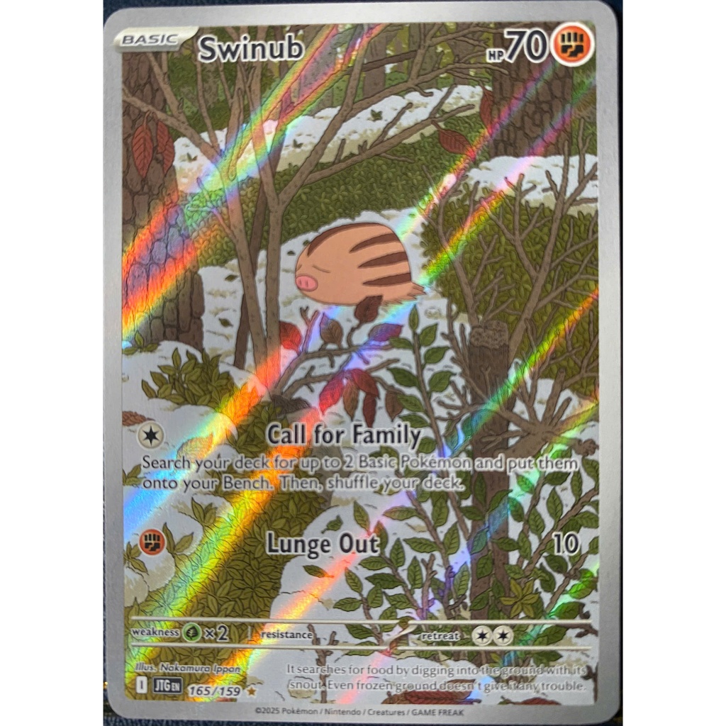 [24102540P]Swinub Illustration Rare (165/159) - Journey Together - NEAR MINT