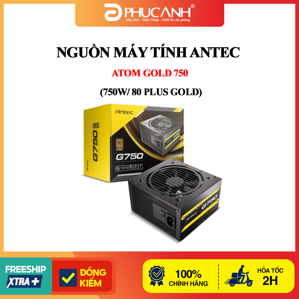 Nguồn máy tính Antec ATOM GOLD 750 (750W/ 80 Plus Gold)