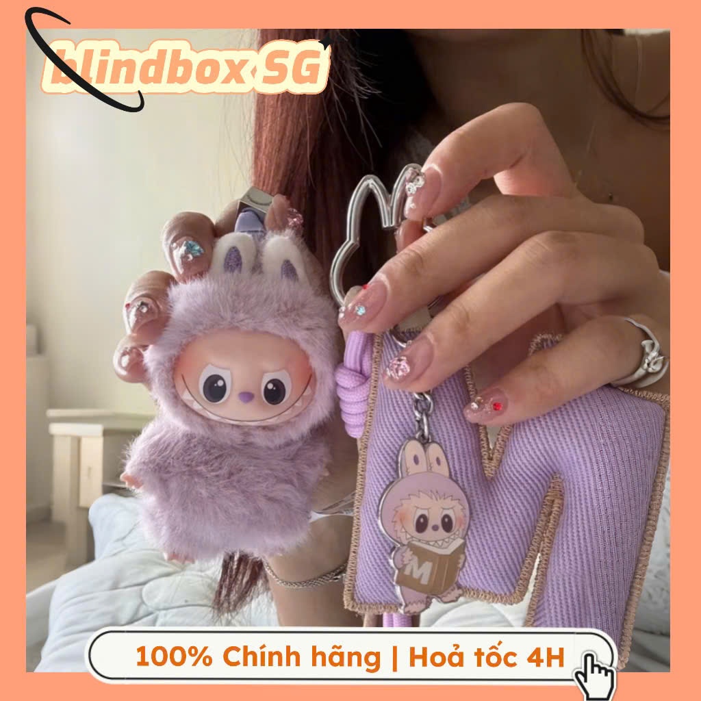 [Hỏa tốc][CHÍNH HÃNG] Móc khóa Thú bông - Móc khóa chữ Labubu Pin For Love Mini All Letters Labubu V