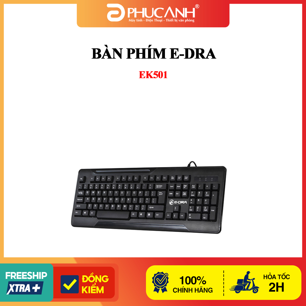 Bàn phím E-Dra EK501 - Hàng Chính Hãng, BH 24 tháng