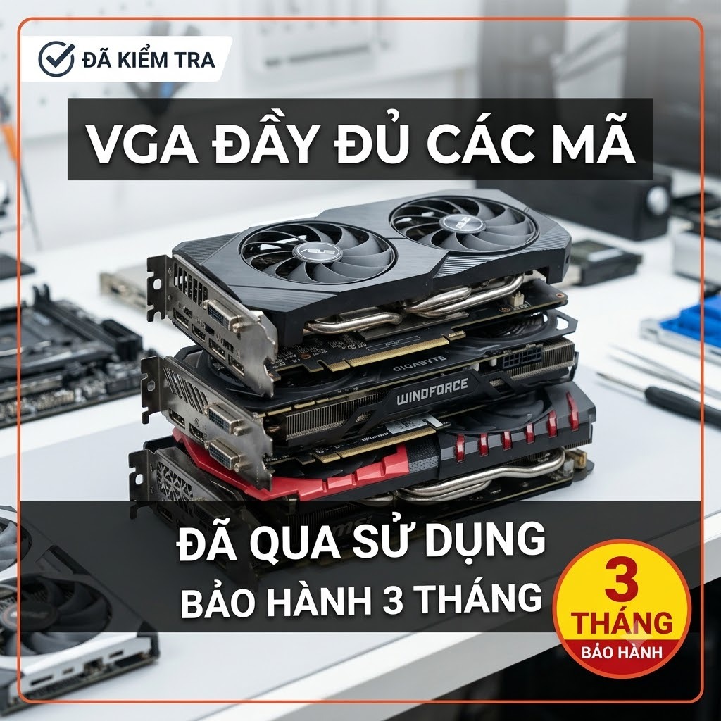 VGA/ CARD ĐỒ HỌA GT 730/ GTX 650/ GTX 750TI/ GTX 1060/ ĐÃ QUA SỬ DỤNG BẢO HÀNH 3 THÁNG