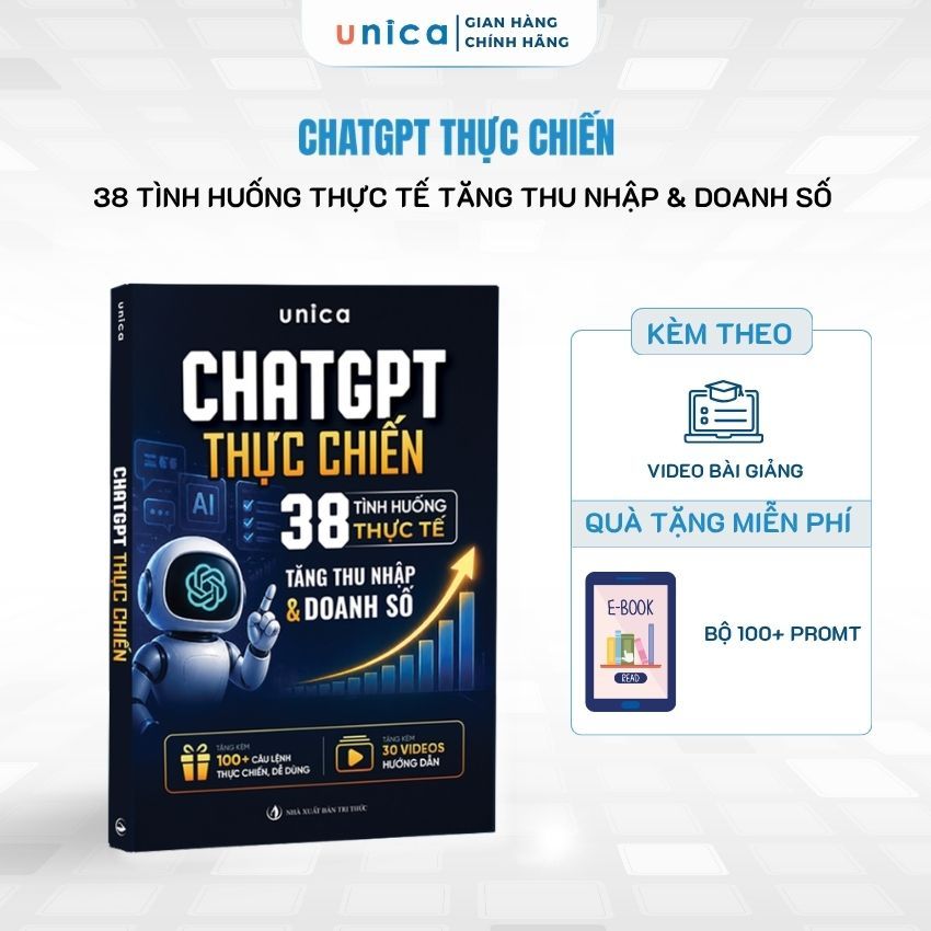 Sách ChatGpt thực chiến - 38 Tình Huống Thực Tế - Tăng Thu Nhập & Doanh Số