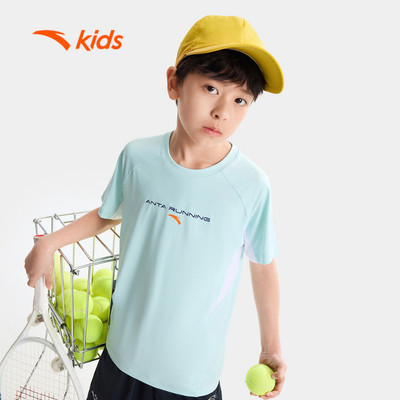 Anta Kids Áo Thun Ngắn Tay Thời Trang Thể Thao Bé Trai 3526B5107