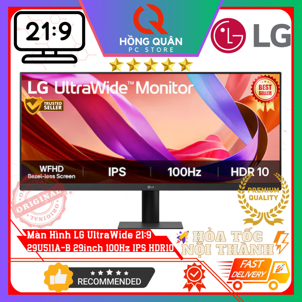 Màn hình UltraWide LG 29U511A-B 29inch (UltraWide FHD/IPS/100Hz/5ms/sRGB 99%/HDR10) New - Hàng Chính