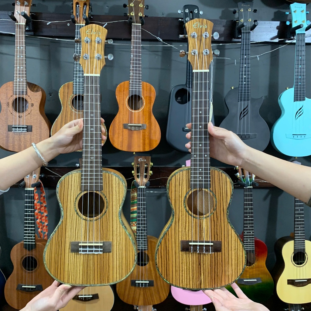ĐÀN UKULELE SIZE CONCERT ELVIS 23INCH GỖ ZEBRA - ĐÀN ZEBRA ELVIS