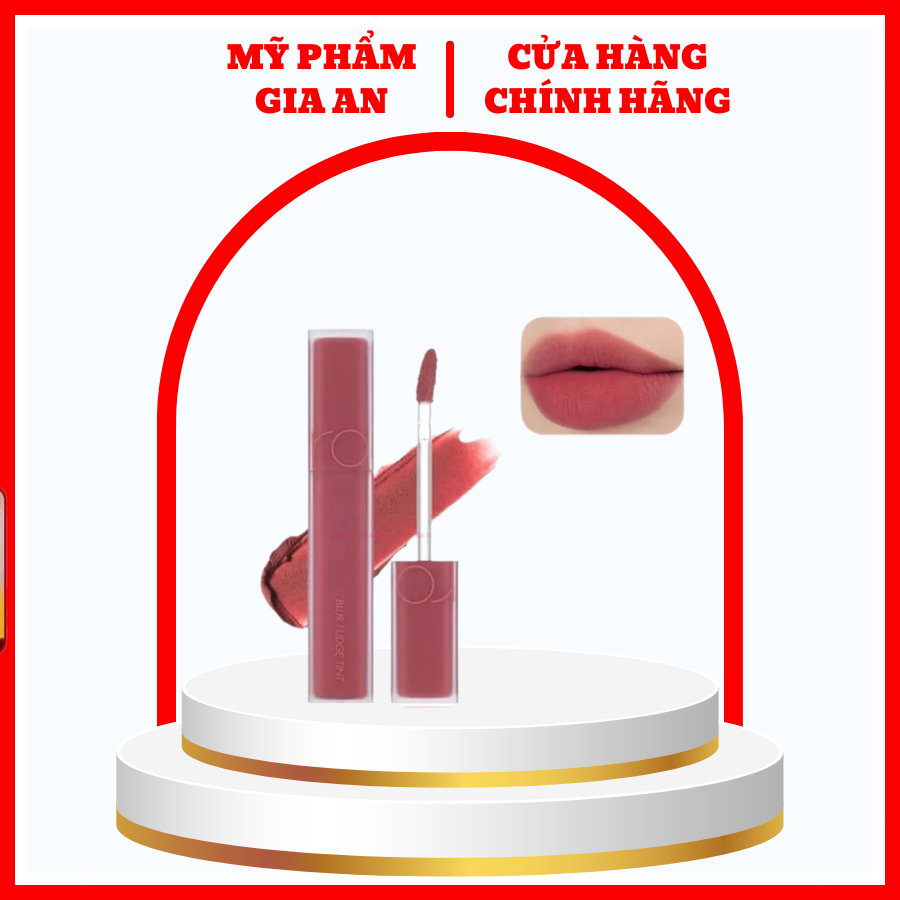 Son Kem Lì Romand Blur Fudge Tint 02 Rosiental - màu hoa hồng MLBB