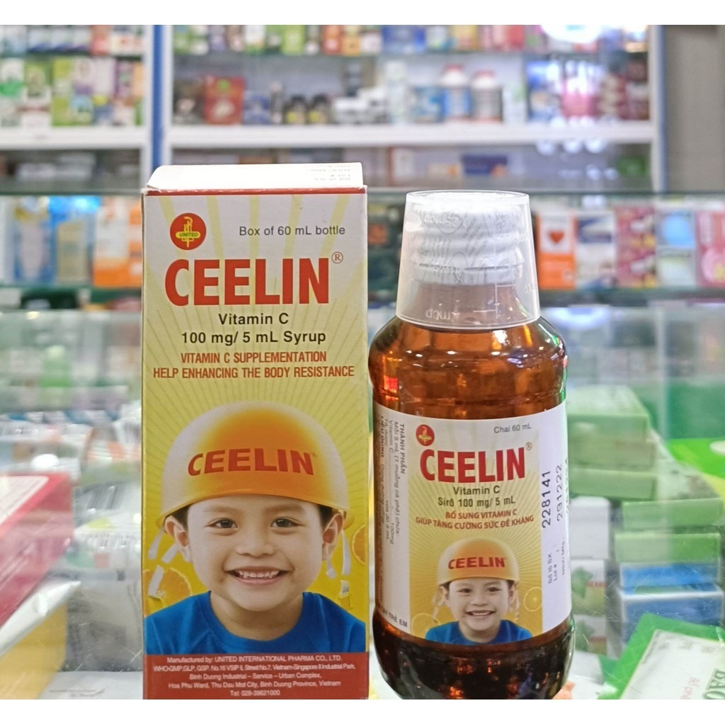 Siro Ceelin Hỗ Trợ Tăng Cường Sức Đề Kháng Chai 120ml