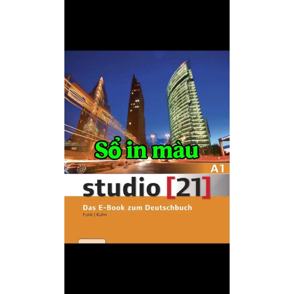 Sổ in màu Studio 21 A1 Das E.boo.k - Studio 21 A2 / Studio 21 B1 - Sổ in màu - Khổ giấy A4 - Bìa keo