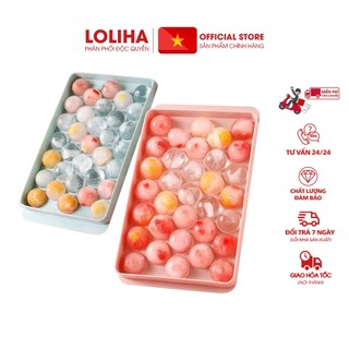 📛FREESHIP📛 COMBO 5 KHAY TRÒN 33 VIÊN LÀM ĐÁ, THẠCH