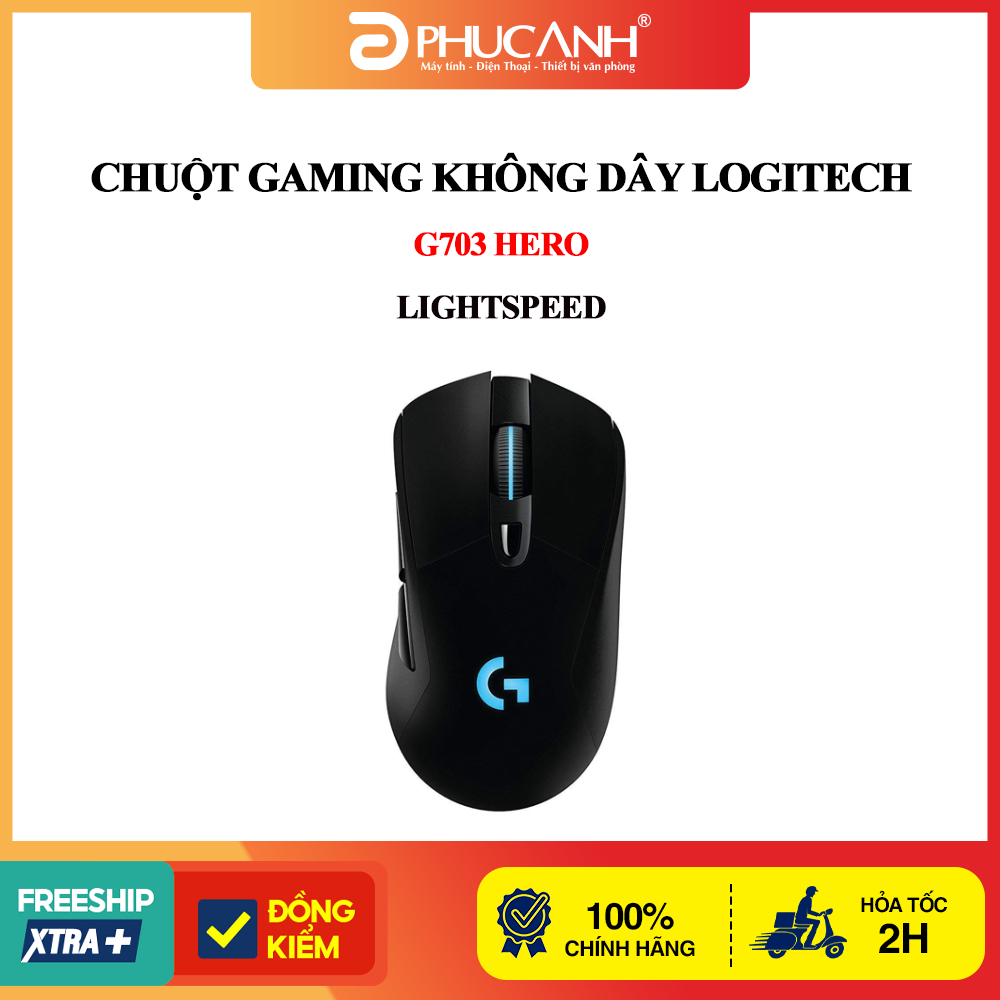 Chuột Gaming không dây Logitech G703 HERO LIGHTSPEED