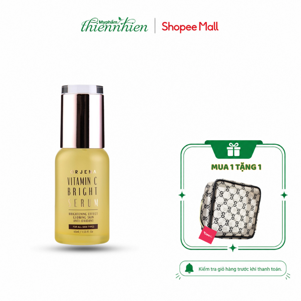Tinh Chất Orjena Vitamin C 45ml – Serum Dưỡng Sáng Da, Hỗ Trợ Mờ Thâm, Cấp Ẩm, Giúp Da Mịn Màng Tươi