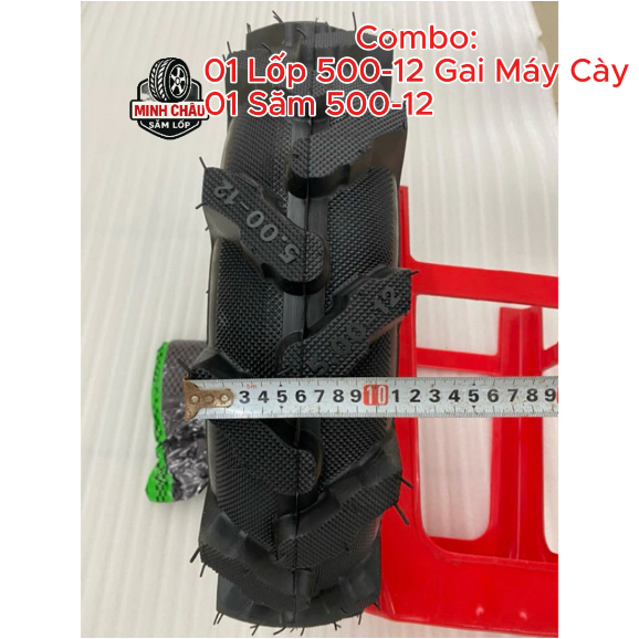 Vỏ Lốp Gai Máy Cày + Săm 500-12 Hàng Tàu 12PR – Lắp Mâm 400/450/500-12 – Xe 3 Bánh, 4 Bánh | SĂM LỐP
