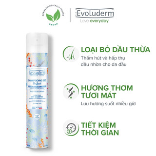Dầu Gội Khô Evoluderm Giúp Làm Sạch Tóc, Làm Phồng Tóc Cấp Tốc