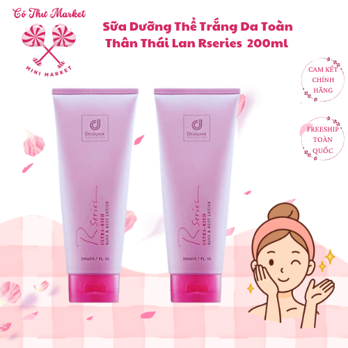 Sữa Dưỡng Thể Trắng Da Toàn Thân Thái Lan Rseries Hand and Body Lotion 200ml - CÔ THƯ MARKET