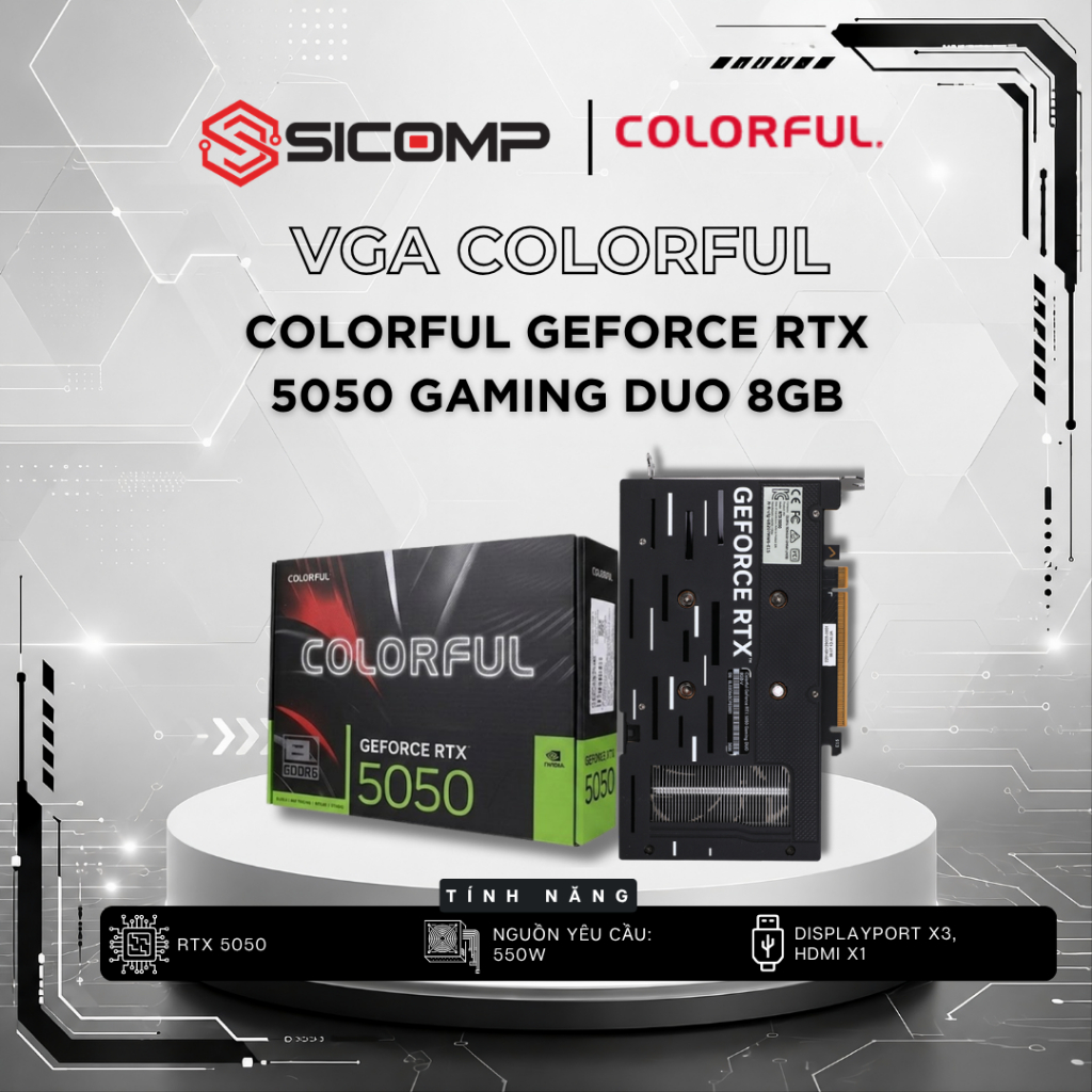 [FULL VAT] VGA MSI 5050 8G GAMING OC, CHÍNH HÃNG, BH 3Y | BigBuy360 - bigbuy360.vn