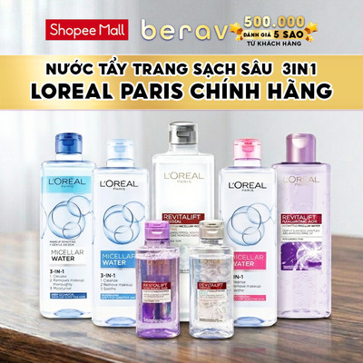 Nước Tẩy Trang Loreal Paris Micellar Water 3-in-1 400ml