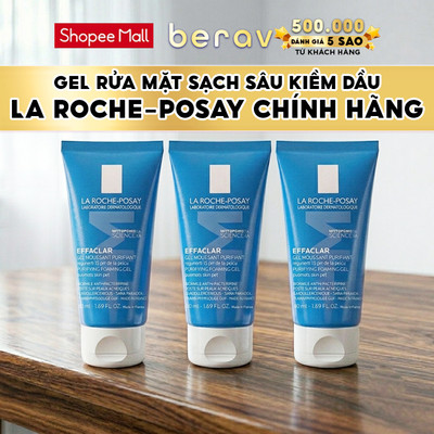 [MINISIZE] Combo 3 Gel rửa mặt cho da dầu nhạy cảm La Roche-Posay Effaclar Foaming Gel M+ 50MLx3