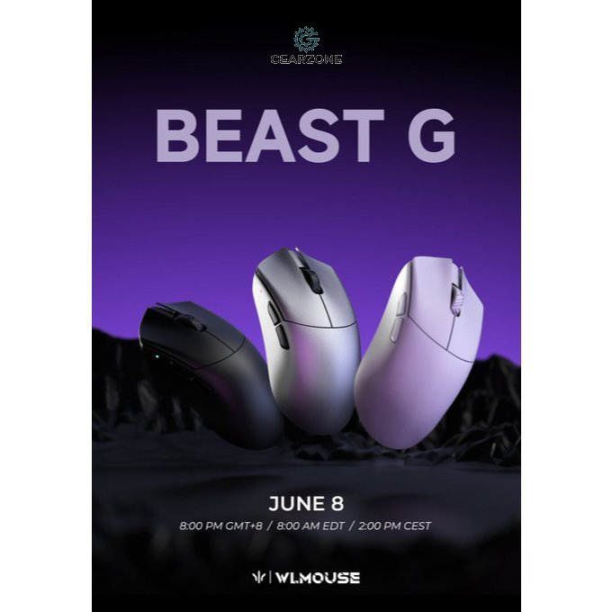 (Gearzone) Chuột không dây WLmouse x Feirenzai Beast G | Limited Edition -  8K phiên bản giới hạn