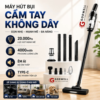 Máy hút bụi cầm tay lực hút 16000pa thiết kế nhỏ gọn 2in1, Hút Sạch Mọi Bụi Bẩn Bảo Hành 12 Tháng