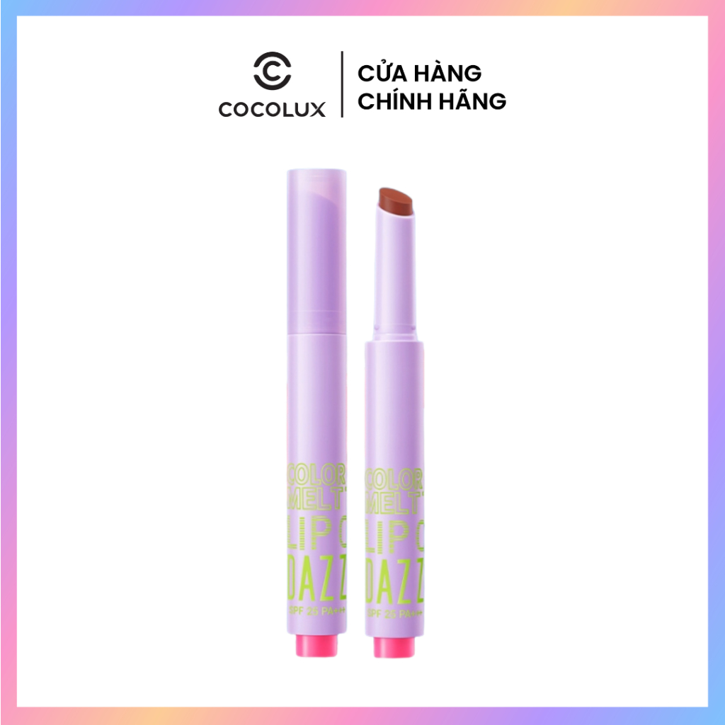 Son môi 4-in-1 DAZZLE ME Color Chrome Melt to Dew Lip Click dưỡng ẩm chống nắng căng bóng đôi môi 2g