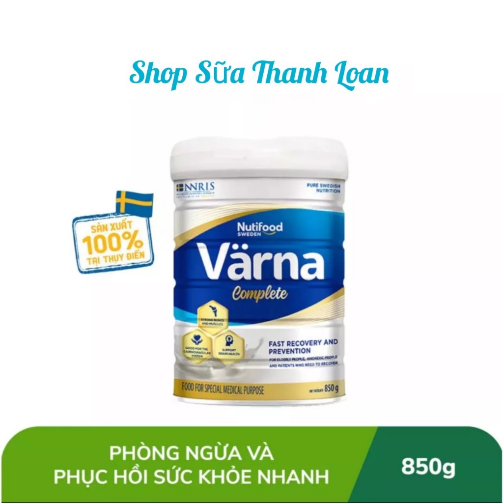 [HSD T1-2028] Sữa Bột Nutifood Varna Complete 850G Kèm 2 Chai Varna Complete 237ml