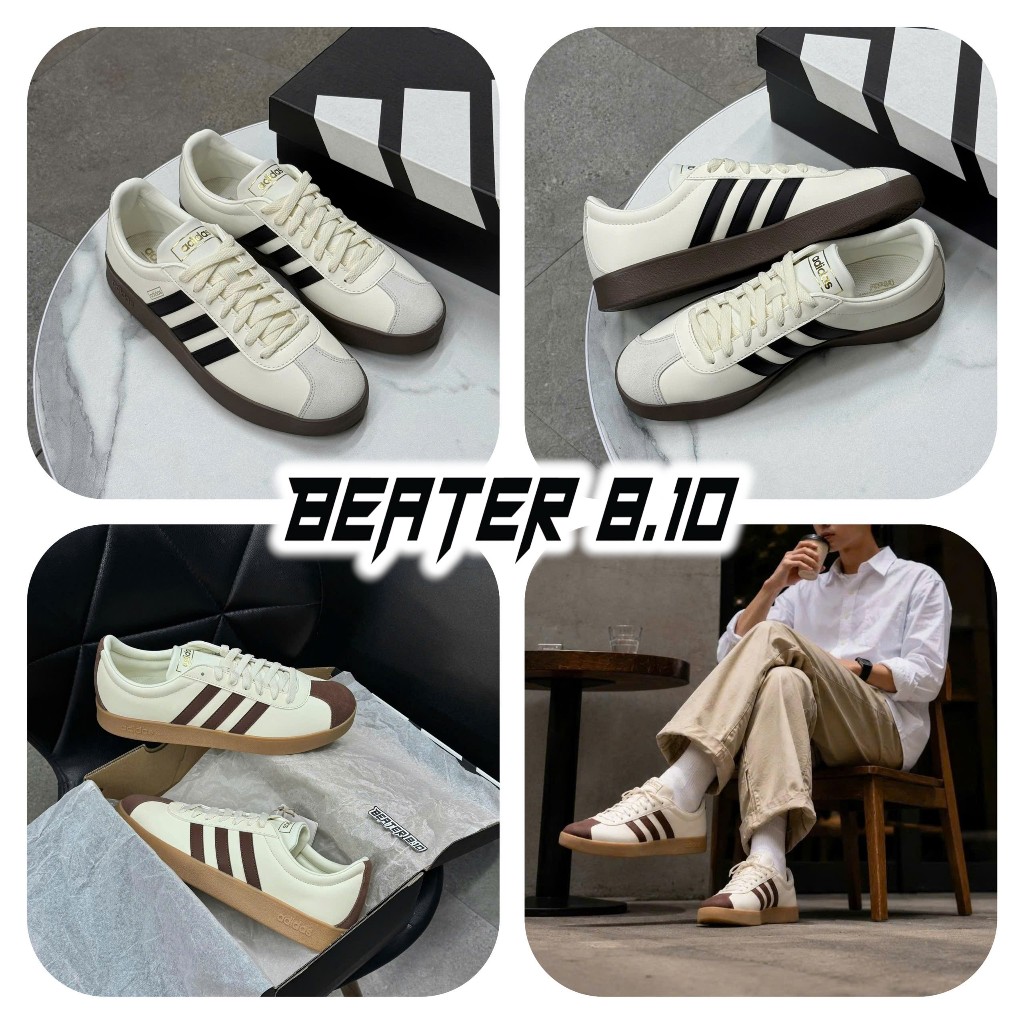 [Chính hãng] Giày Adidas VL Court 2.0 " Cream White " - JI0497 | Beater8.10