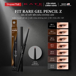 [LIVE] Gel Kẻ Mắt Bền Màu Không Lem KATE Fit Rare Gel Pencil N