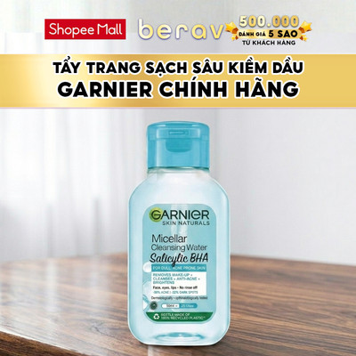 [MINISIZE] Nước tẩy trang Garnier Cho DA DẦU MỤN Salicylic BHA Micellar 50ml - XANH