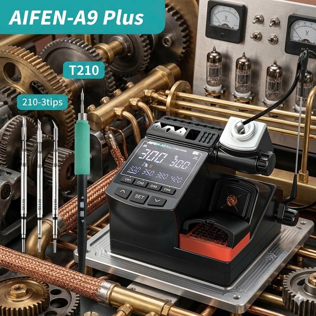 Máy Hàn Aifen A9 Plus NEW. CS 160W (Kèm 3 mũi C210) chính hãng